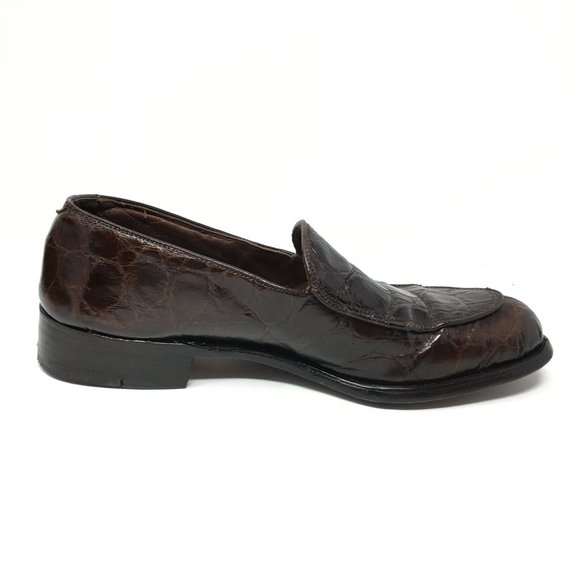 FootJoy Loafers Shoes Size 8.5 C Brown Alligator main image 7